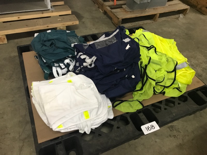 Pallet of safety vests