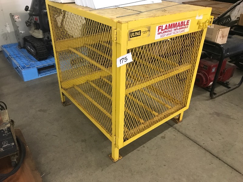 Propane storage cabinet