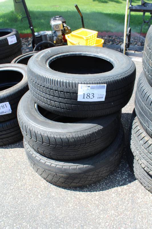 lot 183 image: Lot of (3) P23560R16 Tires