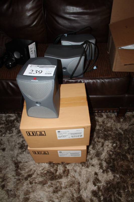 lot 239 image: Polycom VSX-1000 Video Conferencing System - Base Unit, Speakers