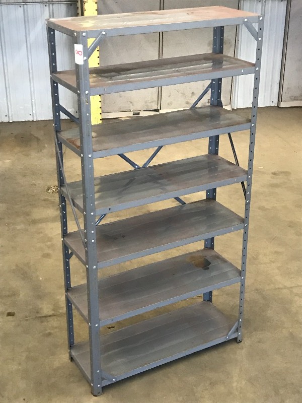 lot 8 image: 5ft Steel Shop Shelf