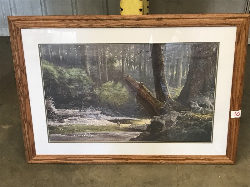 lot 10 image: Wolf Print