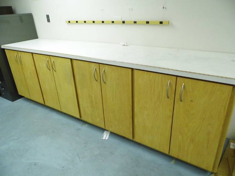 lot 34 image: Cabinet w File Cabinets