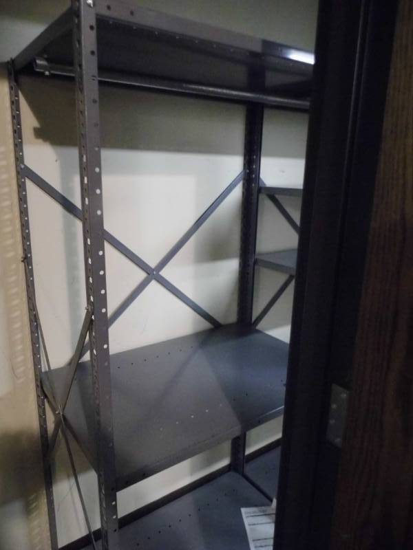 lot 37 image: Lot of 2 Metal Shelves