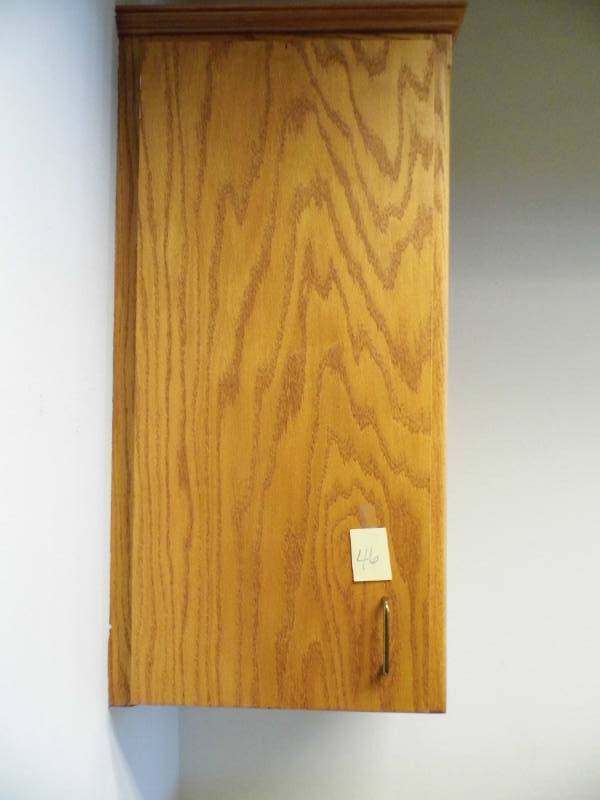 lot 46 image: Corner Wall Cabinet