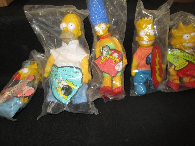 lot 48 image: Old Homer Simpson Collectable Dolls Still in Plastic