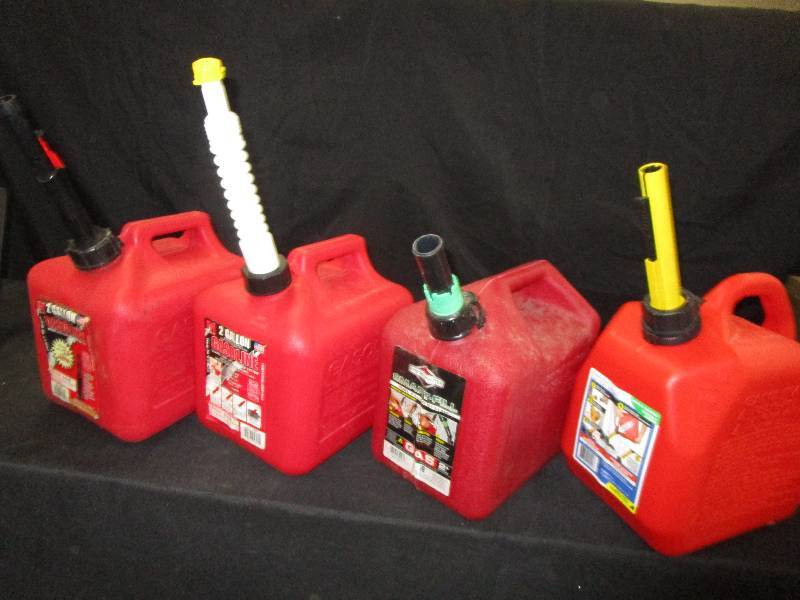lot 80 image: 4 2 Gallon Gasoline Tanks