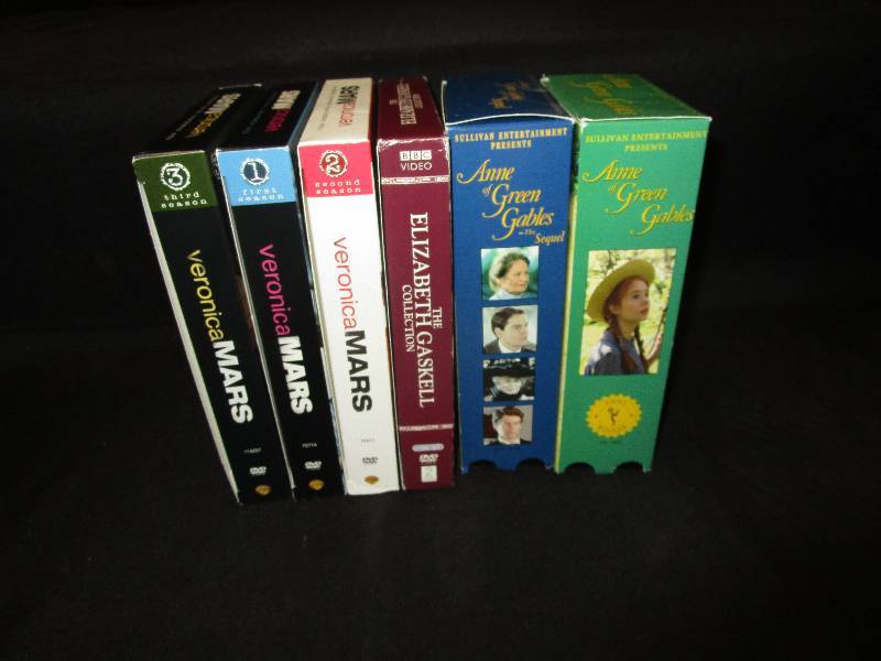 lot 91 image: Veronica Mars DVDs, and Elizabeth Gaskell DVDs, Anne of Green Gables VHS