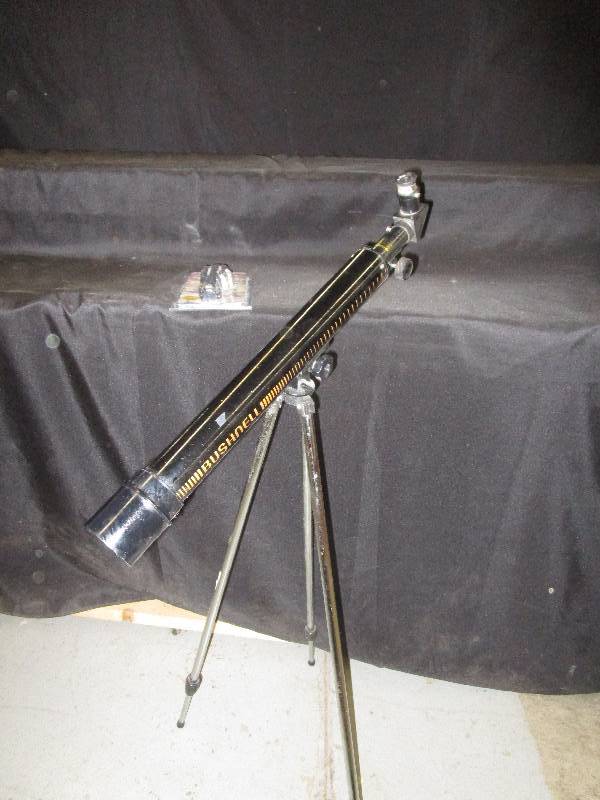 lot 130 image: Bushnell Telescope (Not Tested) and Compact Audio Jack Monopod