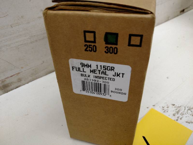 300 Rounds Ultramax 9mm 115 gr. Ful...