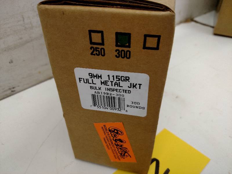 300 Rounds Ultramax 9mm 115 gr. Ful...