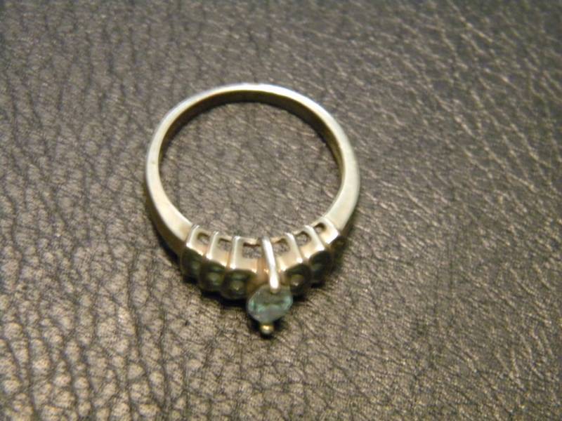 lot 29 image: 10K Gold Ring with CZ Stones