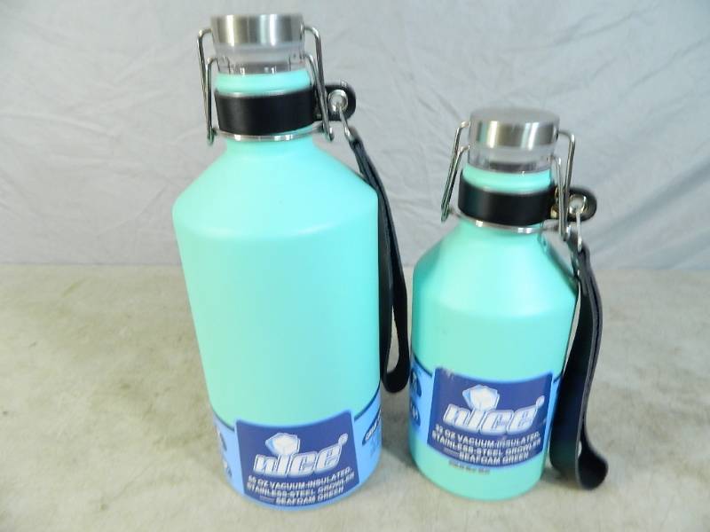 2 New nICE Seafoam Growlers