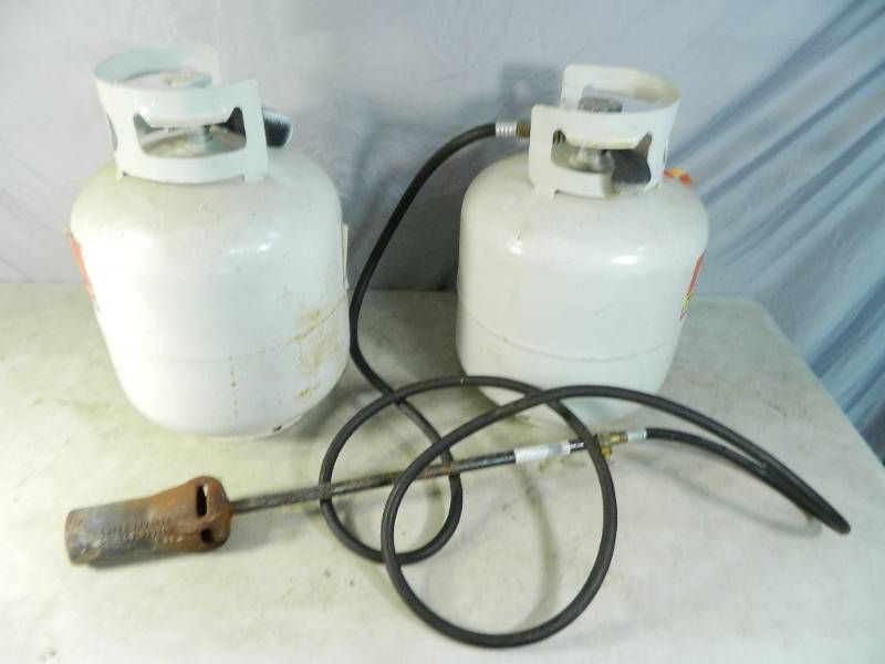 Propane Tanks and Weed Burner