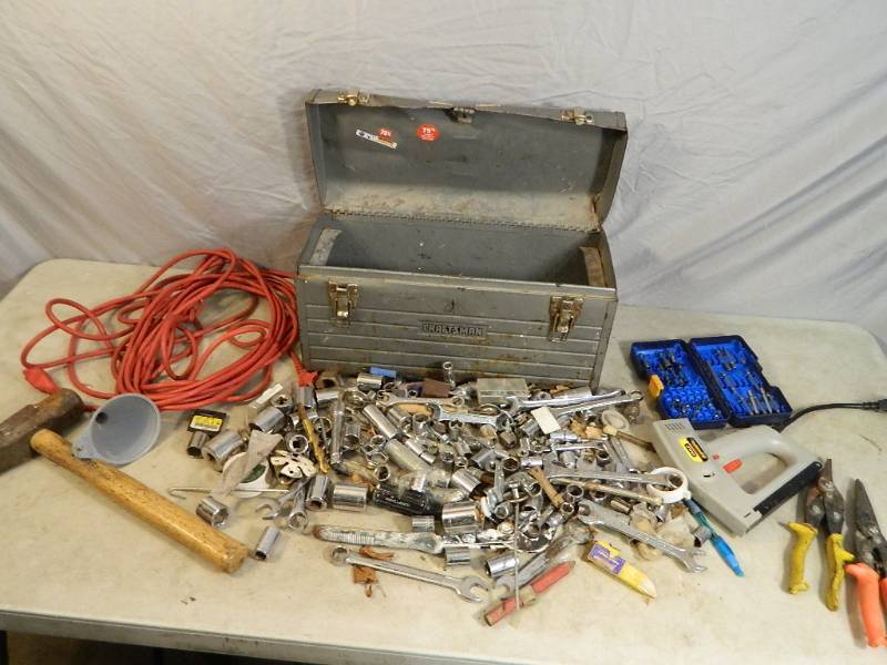 Toolbox with Assorted Tools and Supplies