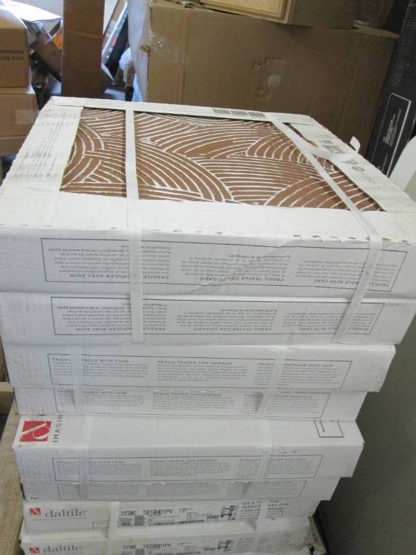 lot 53 image: 8 Cases Daltile Chamber Cliff Straw...