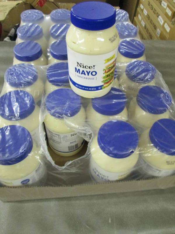 lot 121 image: 2 Cases of 12(24) Nice Mayonnaise ...