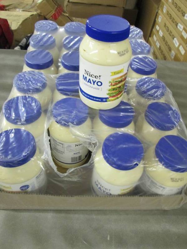 lot 122 image: 2 Cases of 12(24) Nice Mayonnaise ...