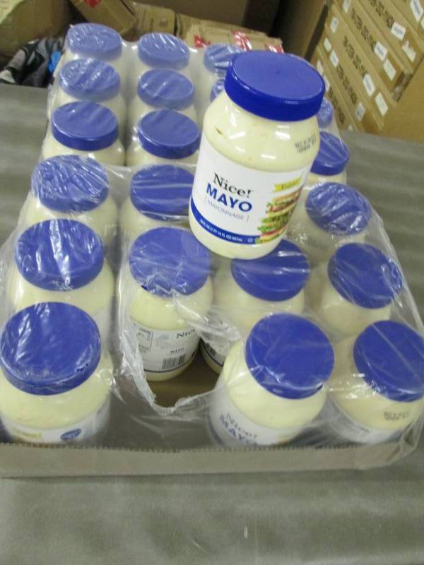 lot 123 image: 2 Cases of 12(24) Nice Mayonnaise ...