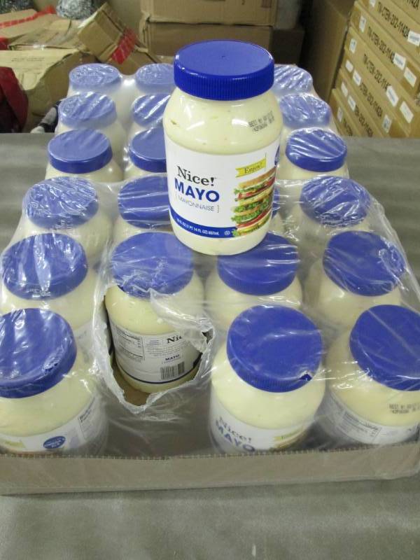 lot 128 image: 2 Cases of 12(24) Nice Mayonnaise ...