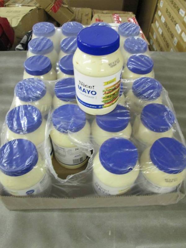 lot 129 image: 2 Cases of 12(24) Nice Mayonnaise ...