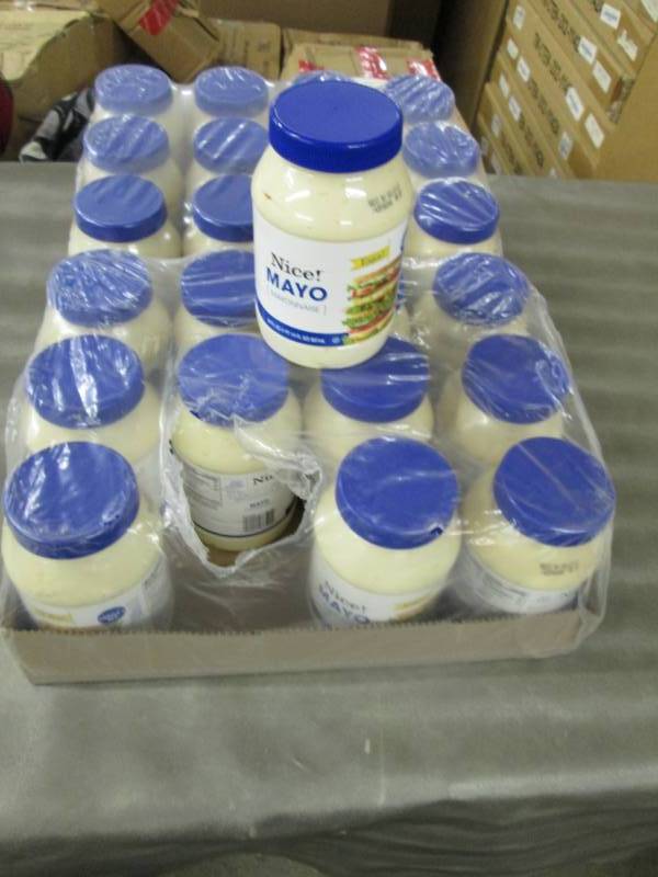 lot 130 image: 2 Cases of 12(24) Nice Mayonnaise ...