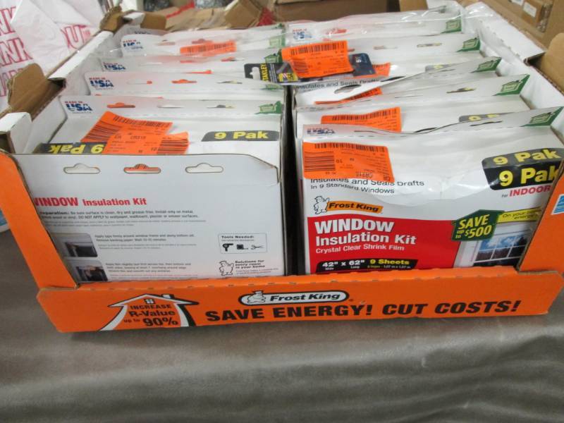lot 145 image: Lot of 12- 9 packs Frost King EO I...