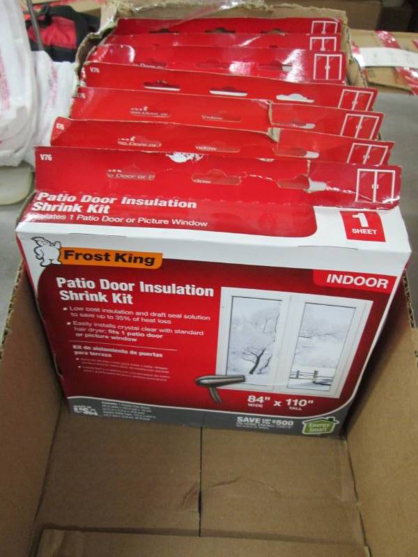 lot 148 image: Lot of 7 Frost King 84 x11 nch Clea...