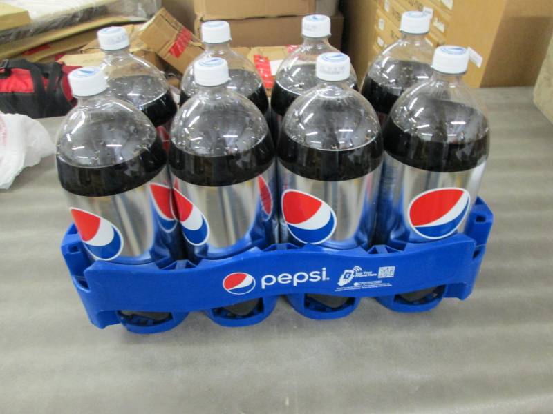 lot 184 image: Case of 8- 2L Bottles of Diet Pepsi...