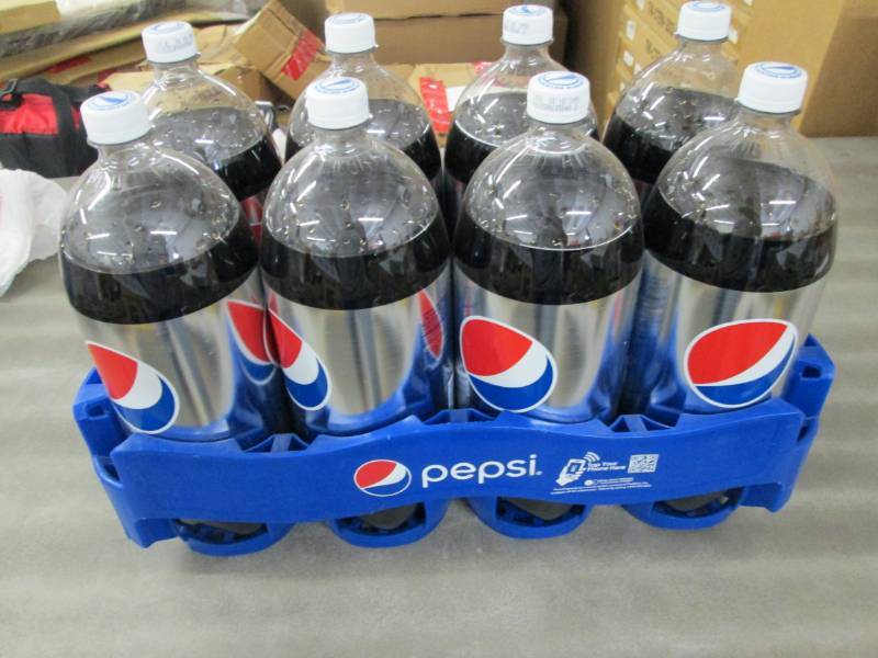 lot 185 image: Case of 8- 2L Bottles of Diet Pepsi...