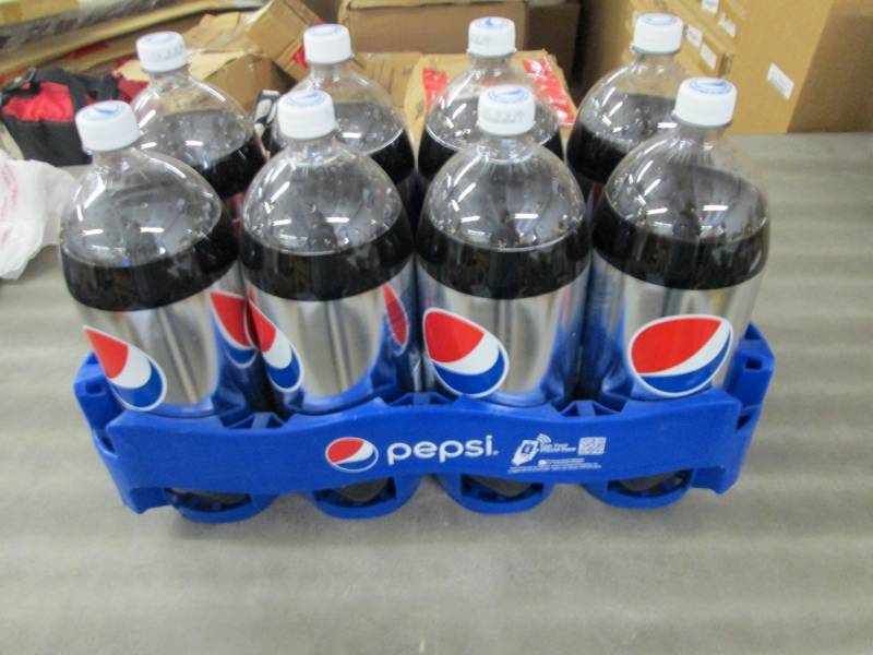 lot 186 image: Case of 8- 2L Bottles of Diet Pepsi...
