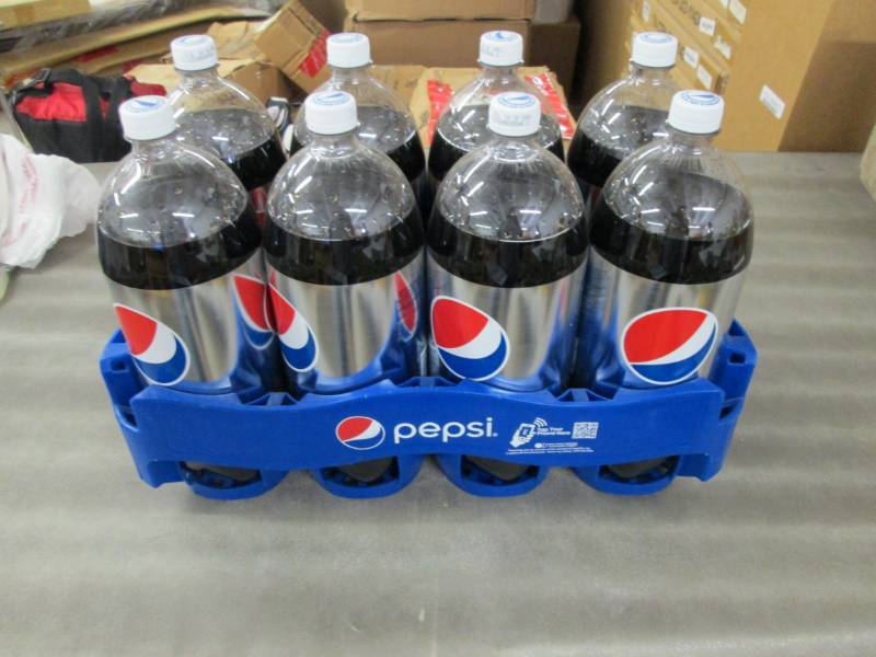 lot 188 image: Case of 8- 2L Bottles of Diet Pepsi...