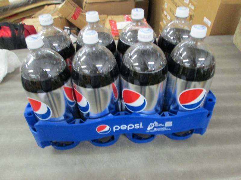 lot 195 image: Case of 8- 2L Bottles of Diet Pepsi...