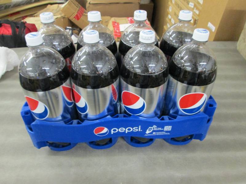 lot 196 image: Case of 8- 2L Bottles of Diet Pepsi...