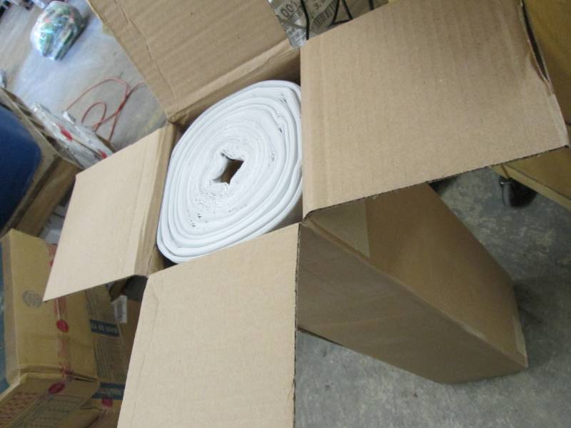 lot 201 image: Husky 20 ft. x 100 ft. Clear Plasti...