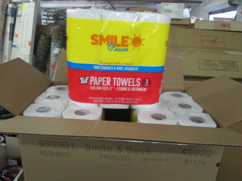 lot 259 image: Case of 10- 3pk(30 rolls) 92 count ...