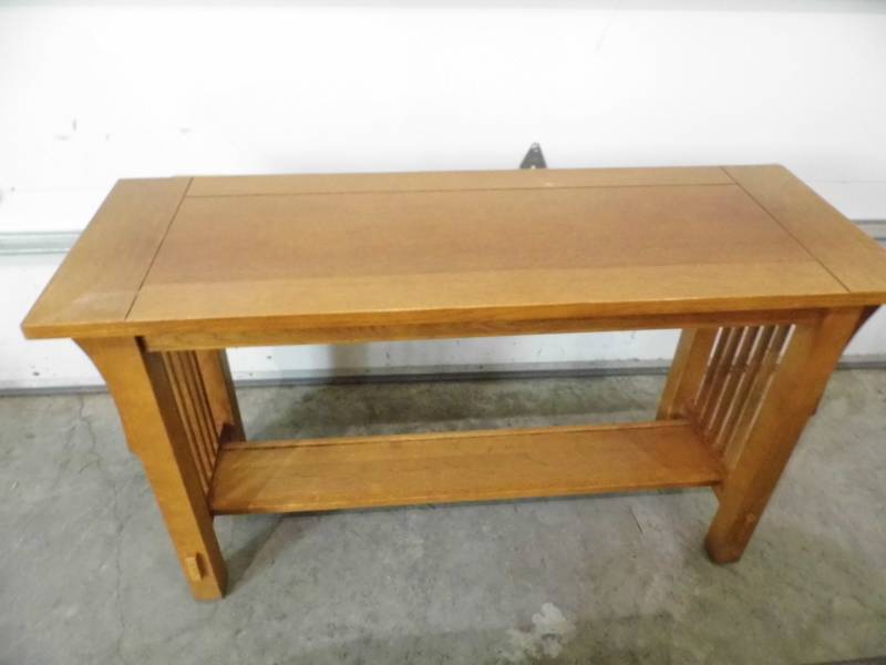 lot 9 image: Misson Style Sofa Table