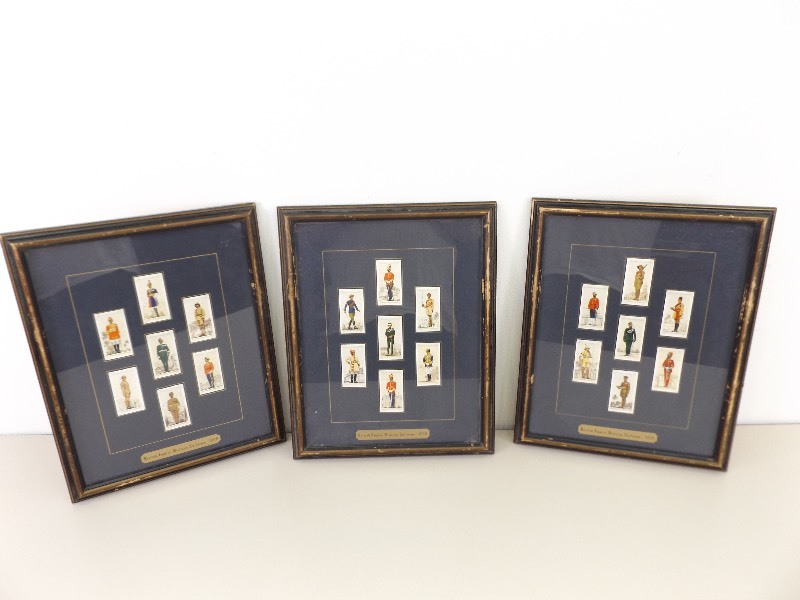 Lot of Framed 1938 Players Cigarette Cards