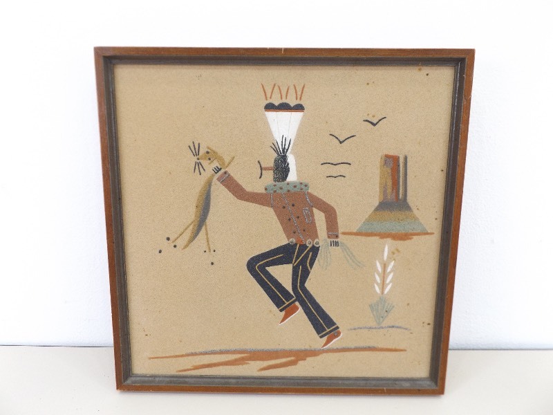 Vintage Navajo Yei-Bei-Chi Sand Art
