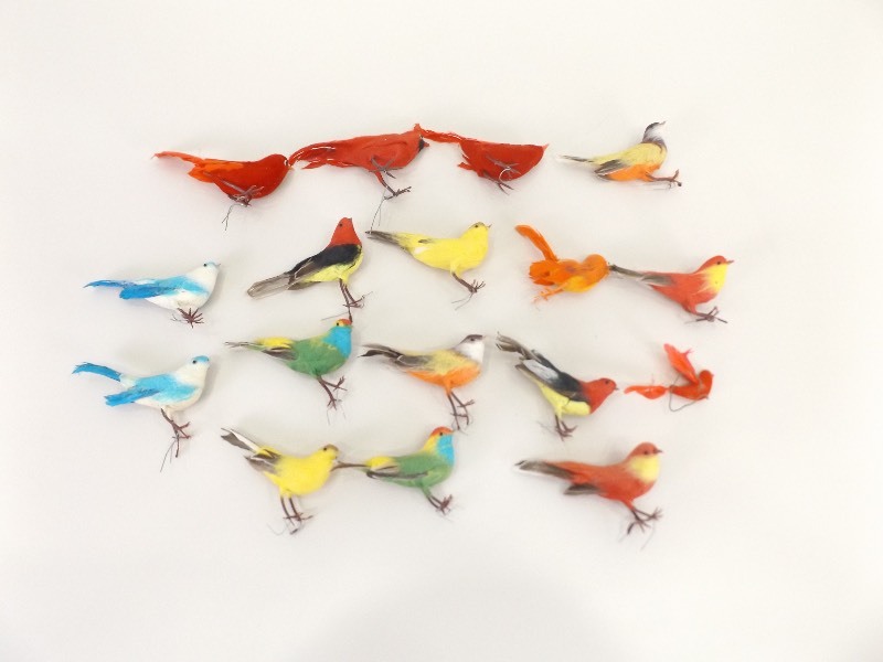 Lot of Vintage Spun Cotton Birds