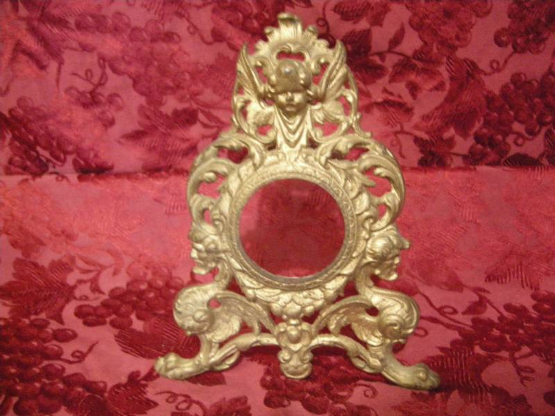 lot 38 image: Antique Cast Clock Case