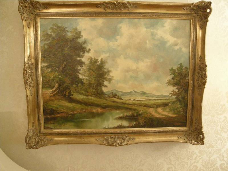 lot 75 image: Oskar Berger Original Oil Painting