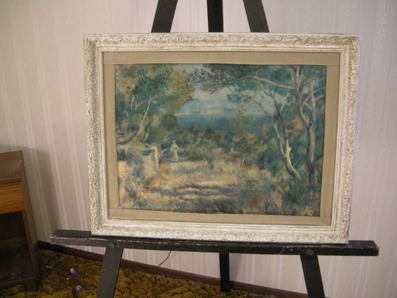 lot 109 image: Vintage Renoir Print and Easel