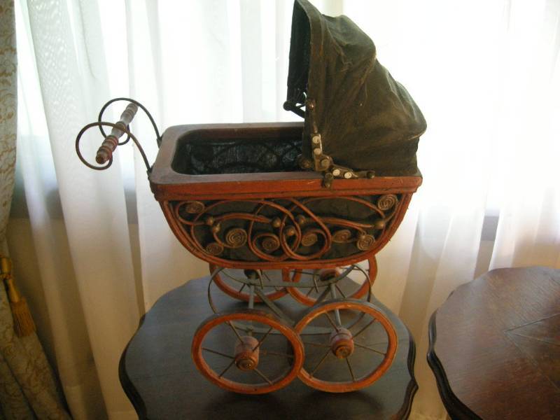 antique doll buggy