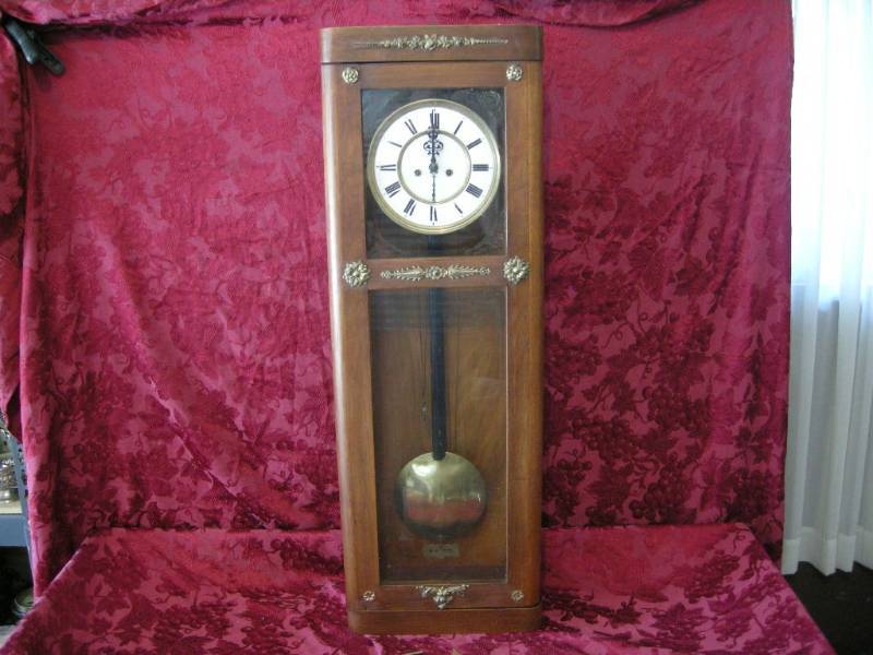 lot 120 image: Antique Cherrywood Wall Clock