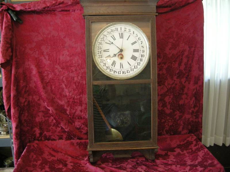 lot 122 image: Antique Sessions - Regulator No.2 Wall Clock