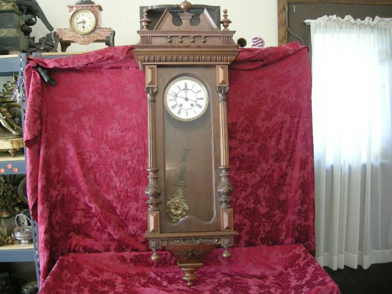 lot 123 image: Antique Cherry Wood Wall Cabinet