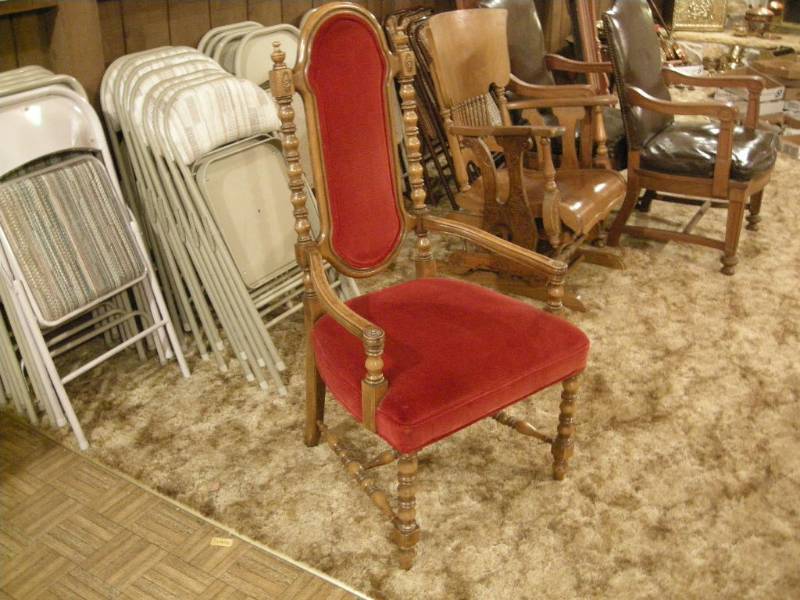 lot 165 image: Antique Gothic Type Armchair