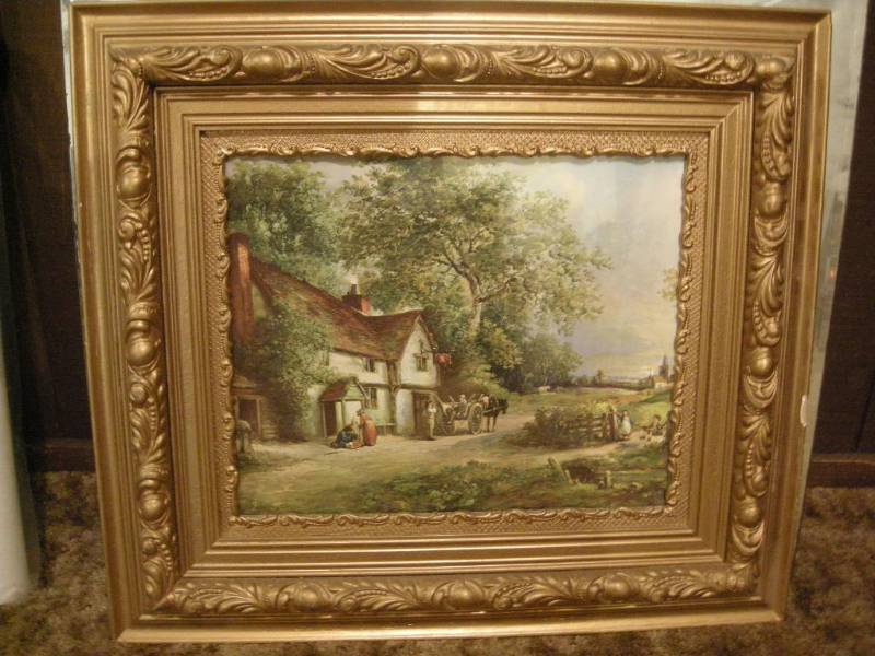 lot 211 image: Antique Framed Barker Litho