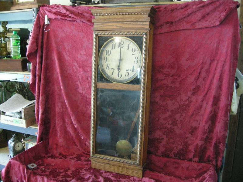 lot 307 image: Antique Ingraham Wall Clock